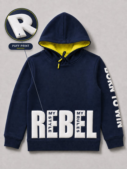 Boys Premium Soft Cotton Full Sleeve Printed Hooded Sweatshirt