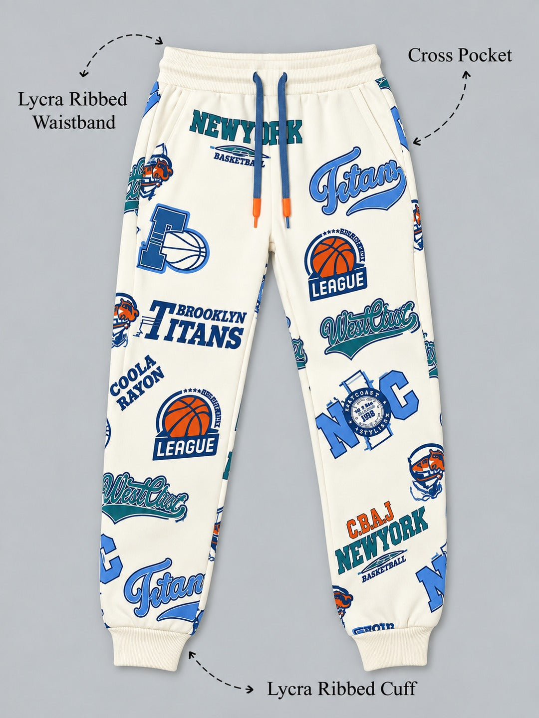 Boys Premium Soft cotton Regular Fit Printed Jogger