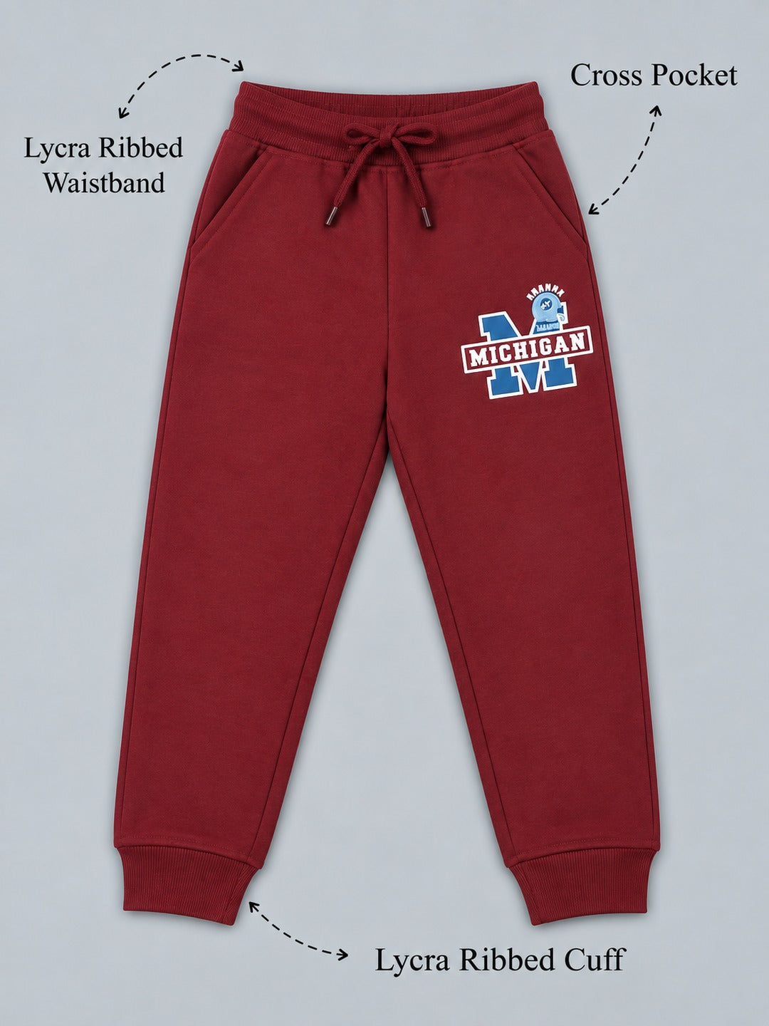 Boys Premium Soft cotton Regular Fit Printed Jogger