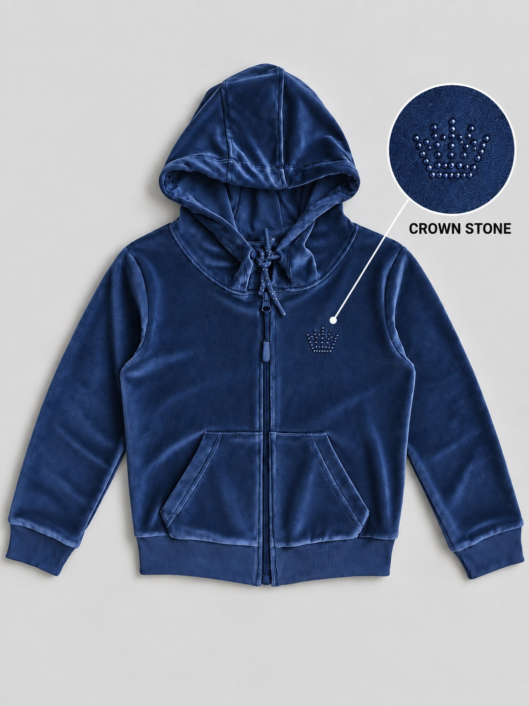 Girls Premium Soft Cotton Full Sleeve Printed Hooded Sweatshirt