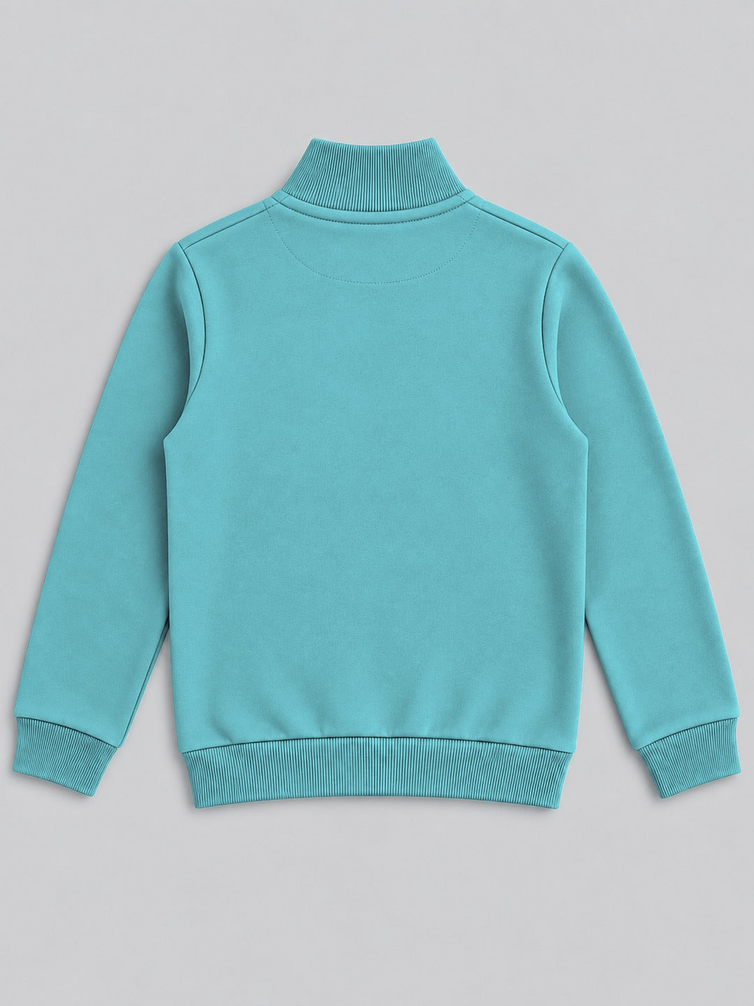 Boys Premium Soft Cotton Full Sleeve Half Zipper Hi-Neck Sweatshirt