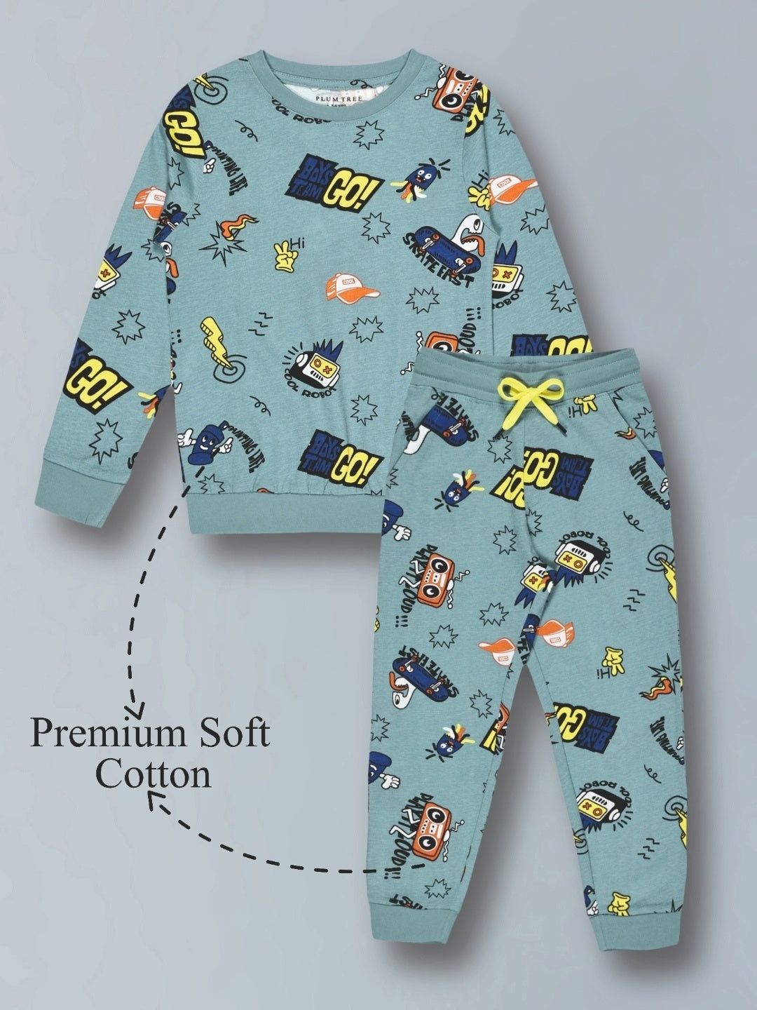 Boys Premium Soft Cotton full sleeve T-shirt and jogger pant Clothing Set