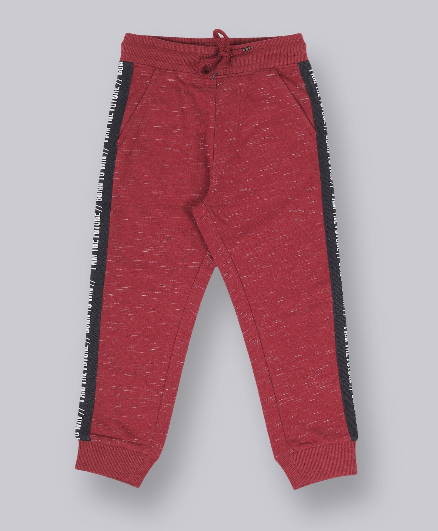 Tape Printed Jogger Track Pant Pack of 2 - Burgundy and Camoflague