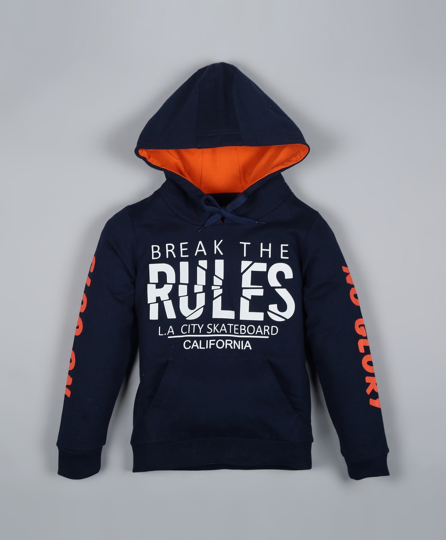 Raised Print Hooded Sweatshirt and Printed Jogger set