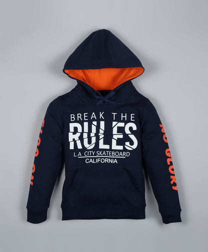 Raised Print Hooded Sweatshirt and Printed Jogger set