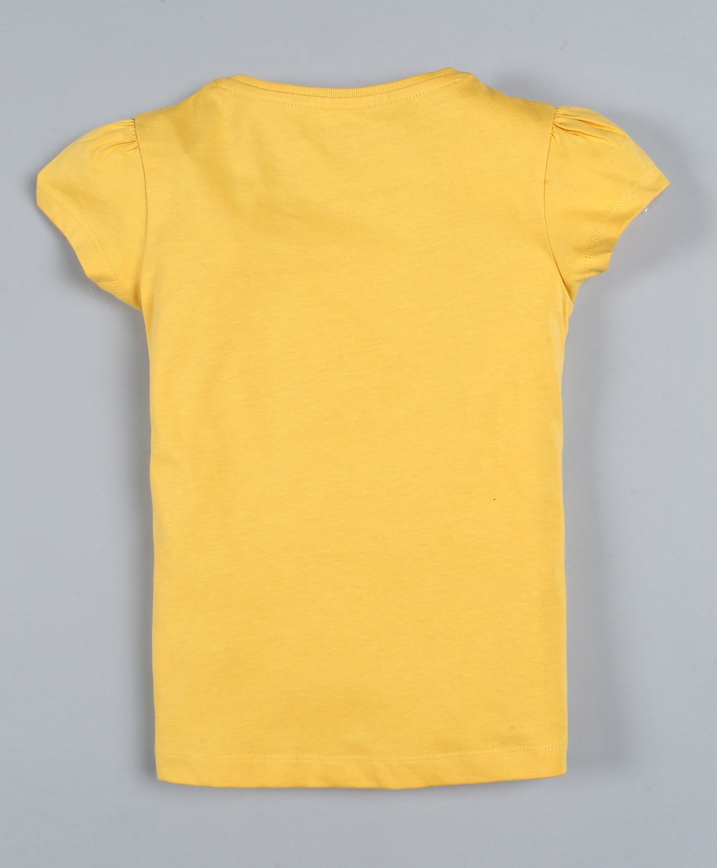 Plum Tree Girls Dare To Dream Print  T-shirt( Pack of 2)-YELLOW & POOL BLUE
