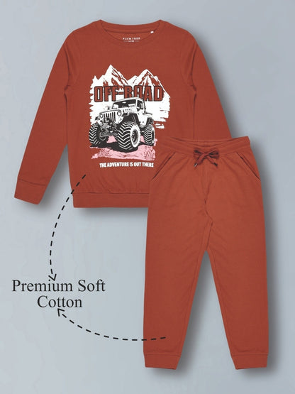Boys Premium Soft Cotton full sleeve T-shirt and jogger pant Clothing Set