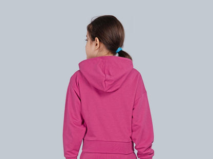 Girls Crop Hoodie Sweatshirt