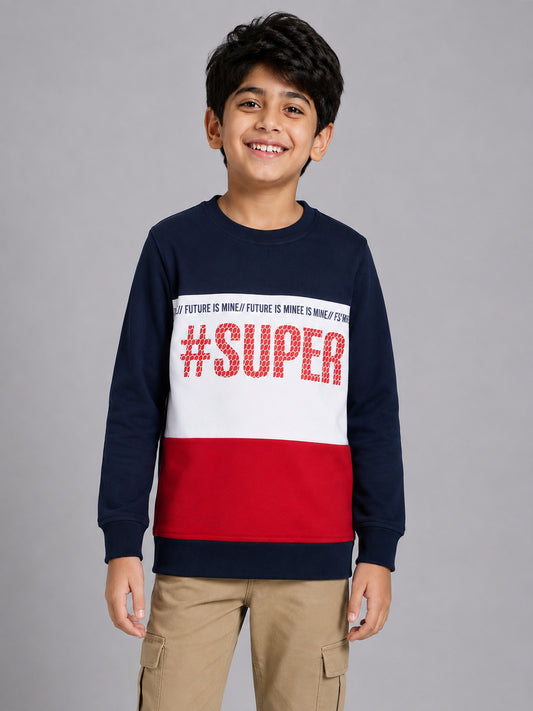Boys Premium Soft cotton full sleeve Round Neck Sweatshirt