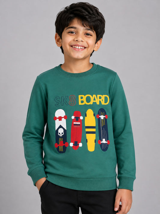 Boys Premium Soft cotton full sleeve Round Neck Sweatshirt