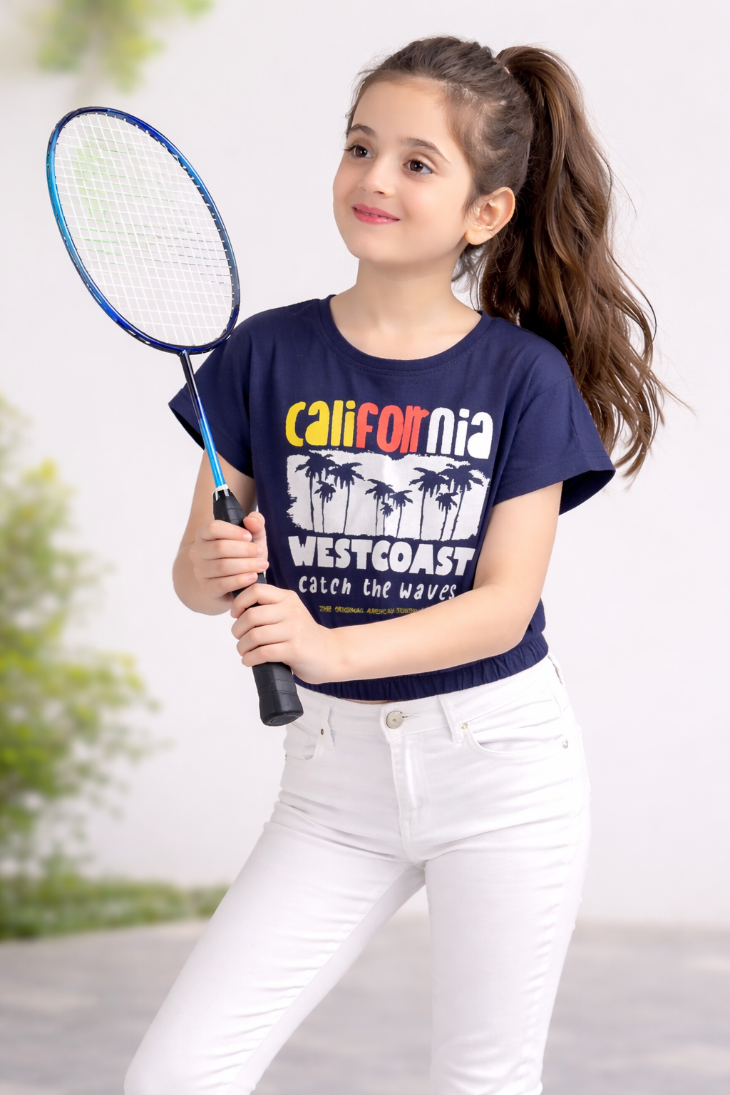 Girls Stretchable Elastic waist Crop T-Shirt Pack of 2