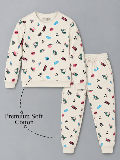 Girls Premium Soft Cotton Full sleeve T-shirt and jogger pant clothing set