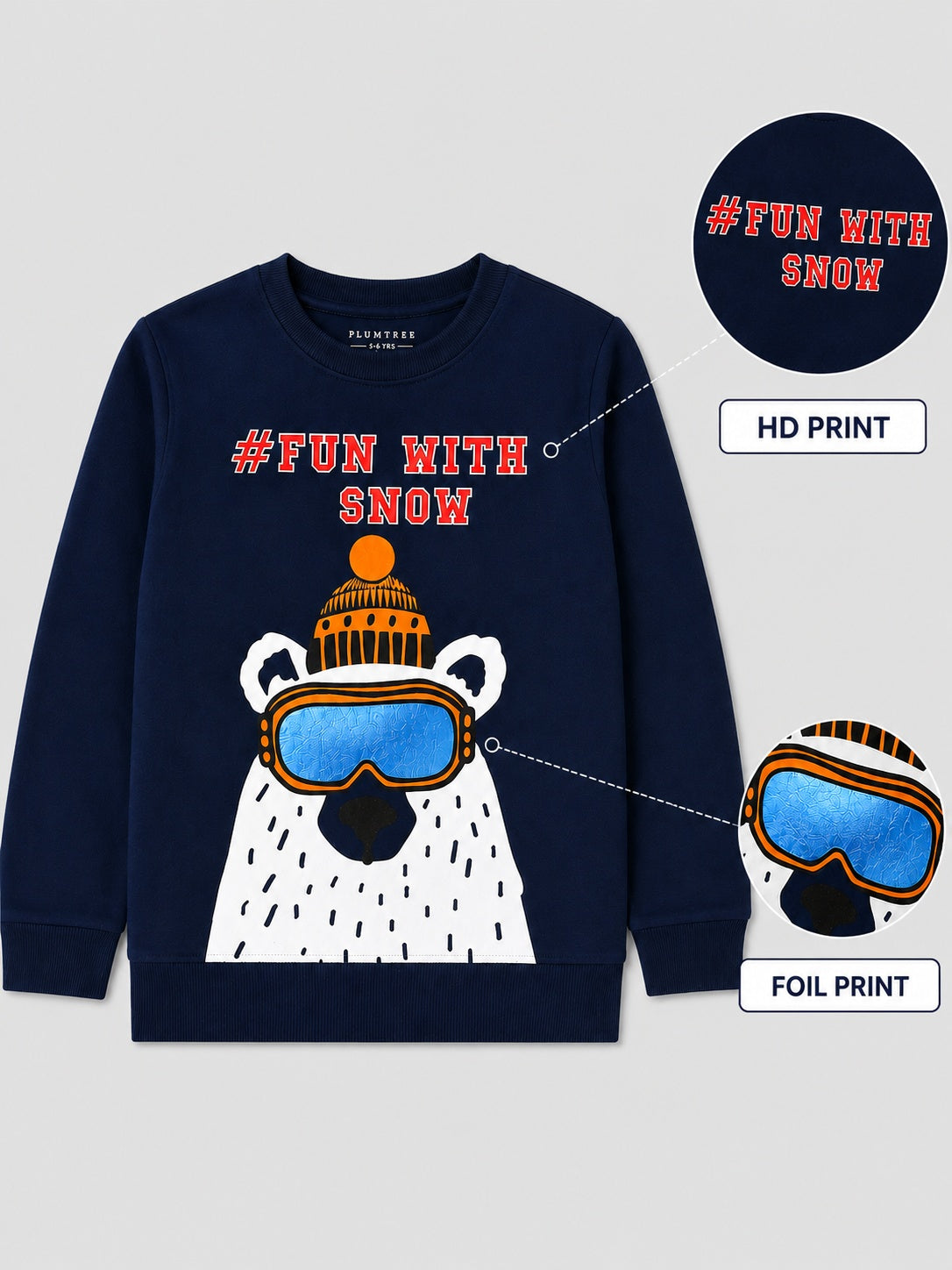 Boys Premium Soft cotton full sleeve Round Neck Sweatshirt