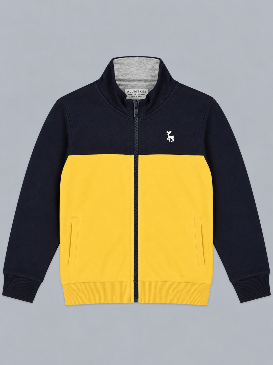 Boys Premium Soft Cotton Full Zipper Round Neck Sweatshirt