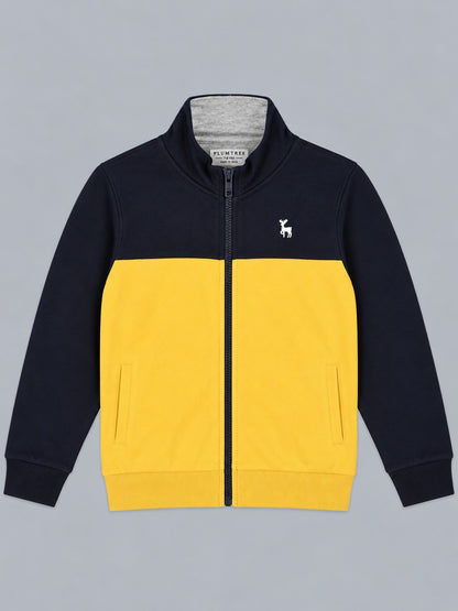 Boys Premium Soft Cotton Full Zipper Round Neck Sweatshirt