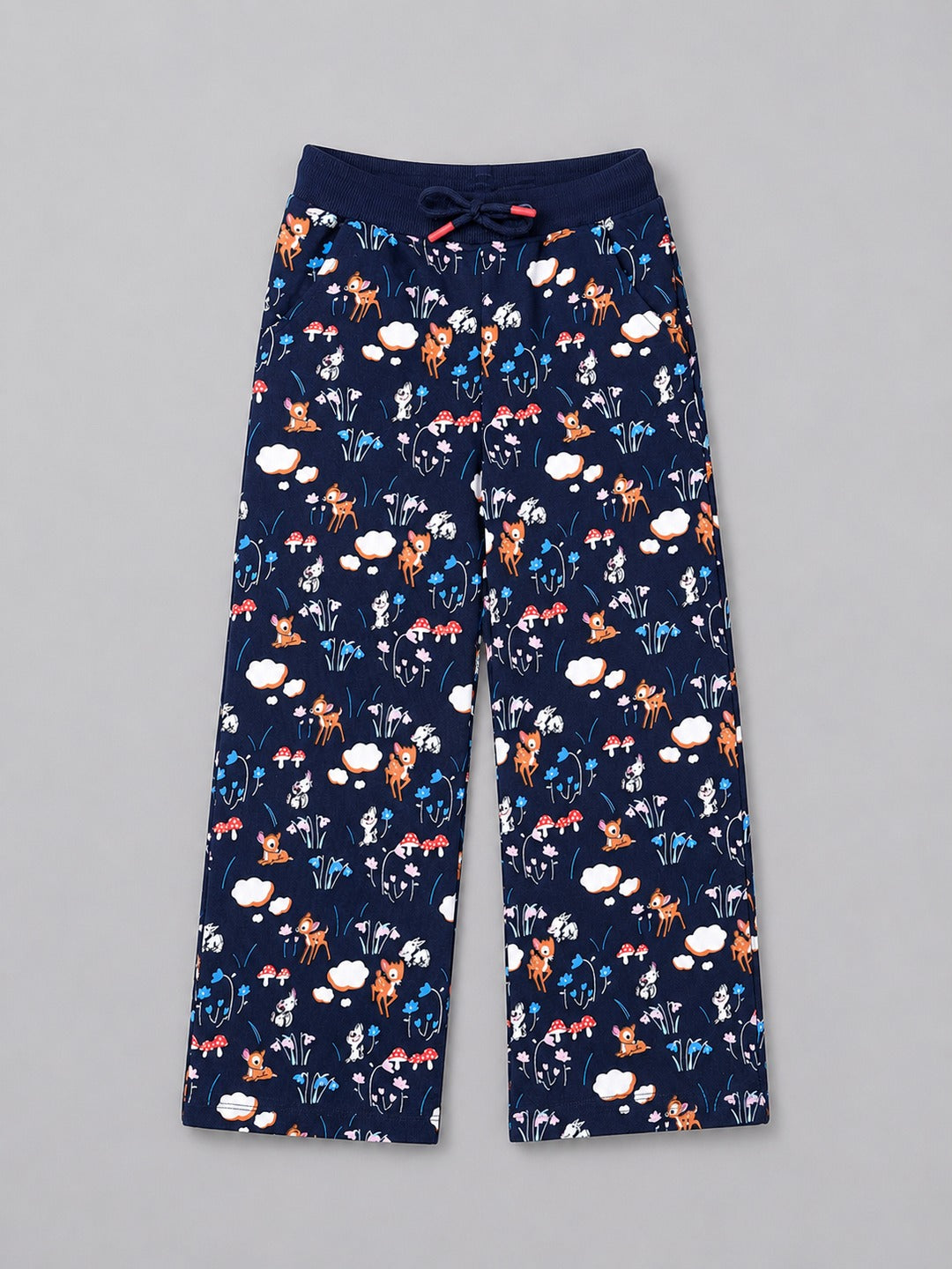 Girls Premium Soft Cotton Printed Wide Leg Pant