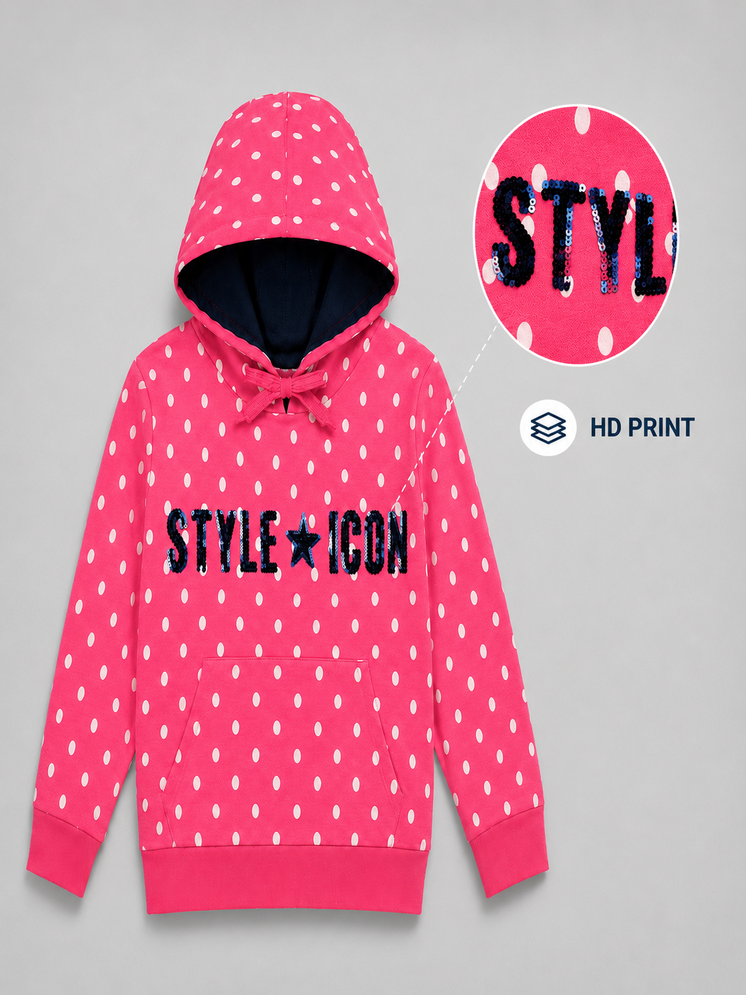 Girls Premium Soft cotton full sleeve Hooded Sweatshirt