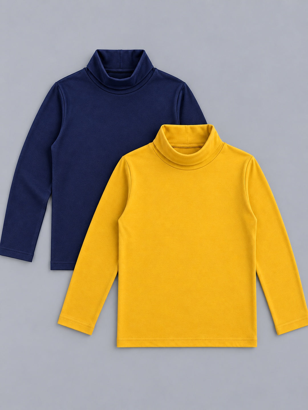 Boys Premium Soft cotton full sleeve high neck T-shirts pack of 2 set