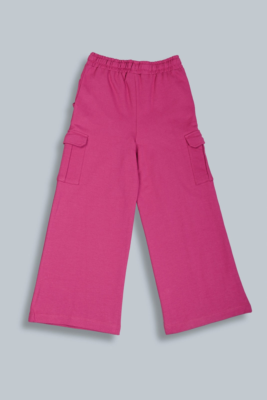 Girls Wide Leg Cargo Pocket Pants