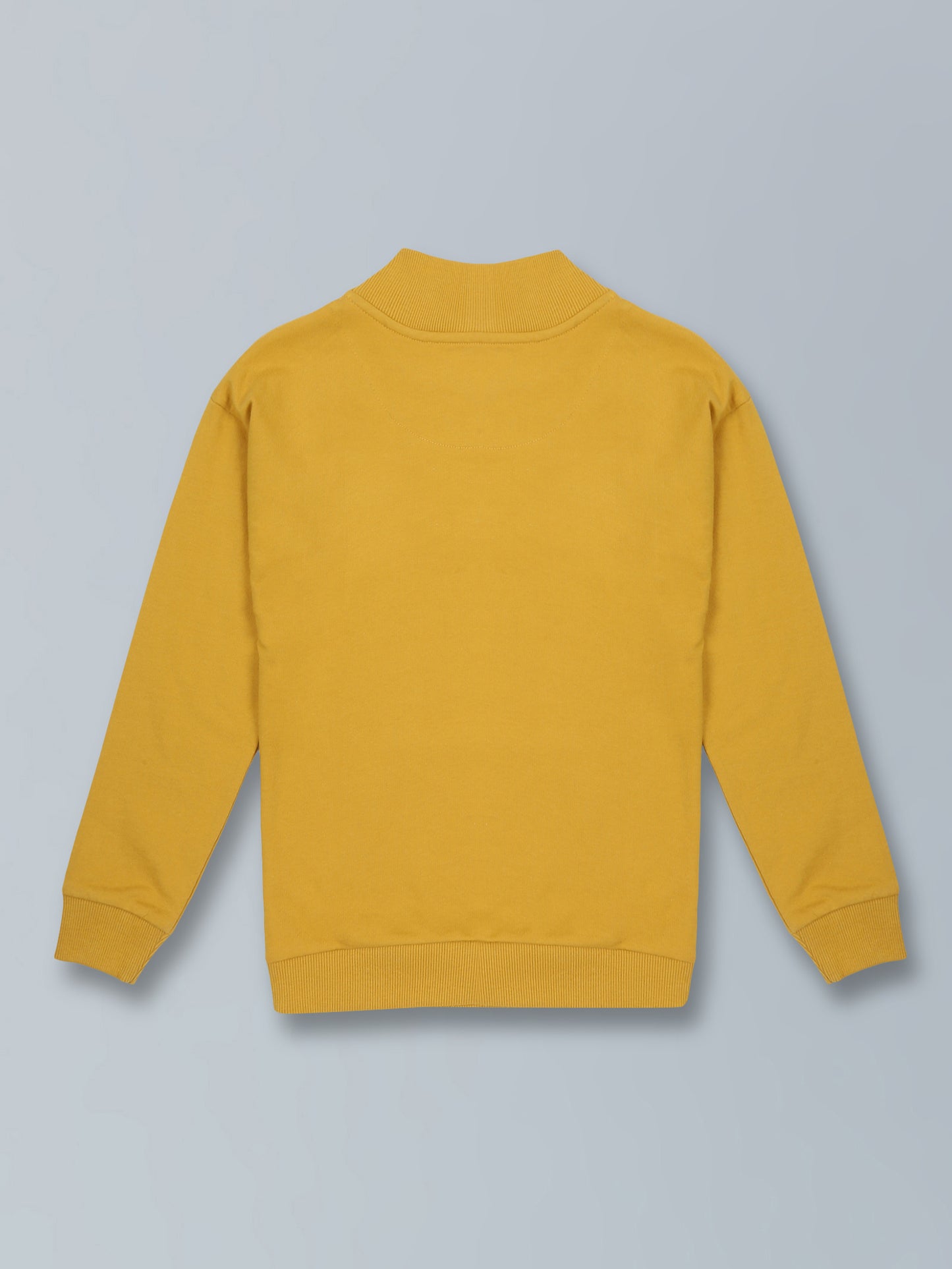 Boys Solid Half Zipper Sweatshirt Pack of 2 - Yellow and Navy