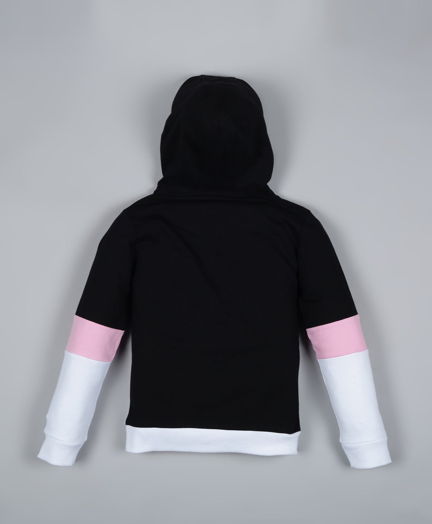 Hoodie Sweatshirt and Solid Cargo Pant set- White and Black