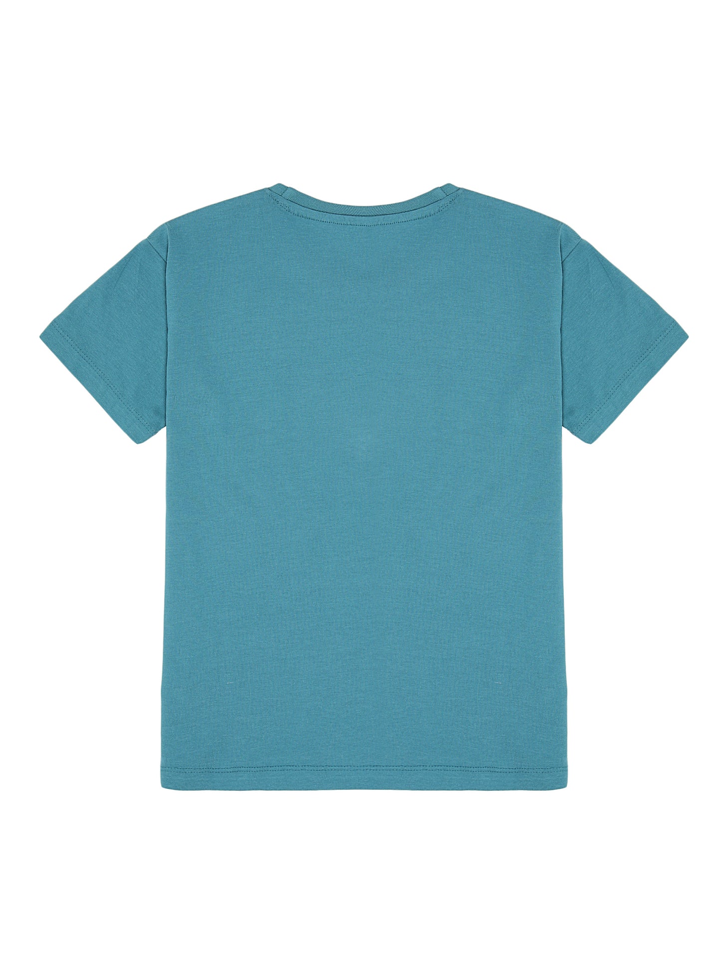 Girls Set of 2 Pure Cotton Oversized T-shirt-PINK BLUE