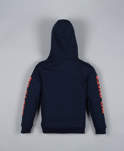 Raised Print Hooded Sweatshirt and Printed Jogger set