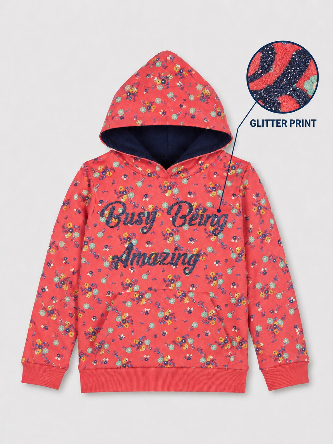 Girls Premium Soft cotton full sleeve Hooded Sweatshirt