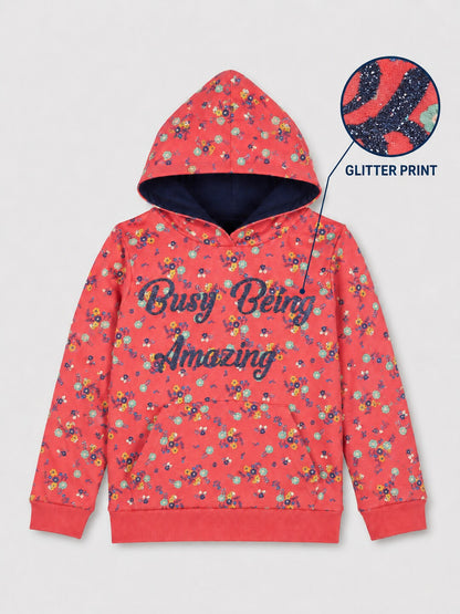 Girls Premium Soft cotton full sleeve Hooded Sweatshirt