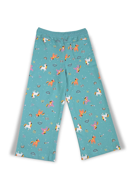 Girls Wide Leg Relaxed Fit Pants