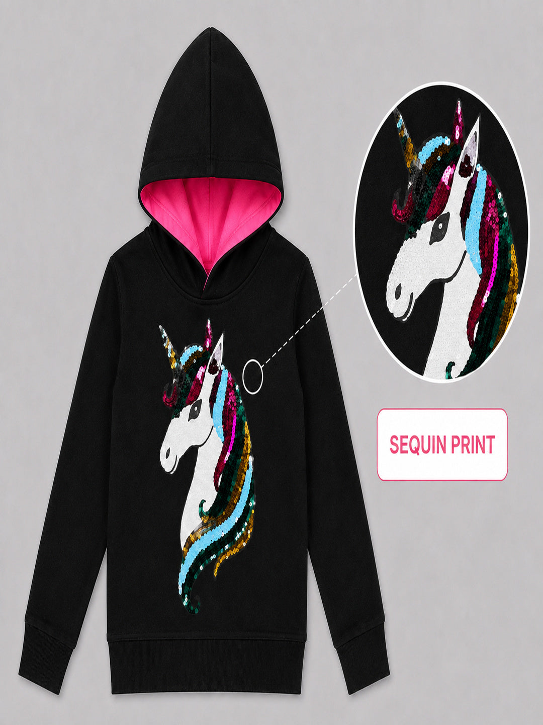 Girls Premium Soft cotton full sleeve Hooded Sweatshirt