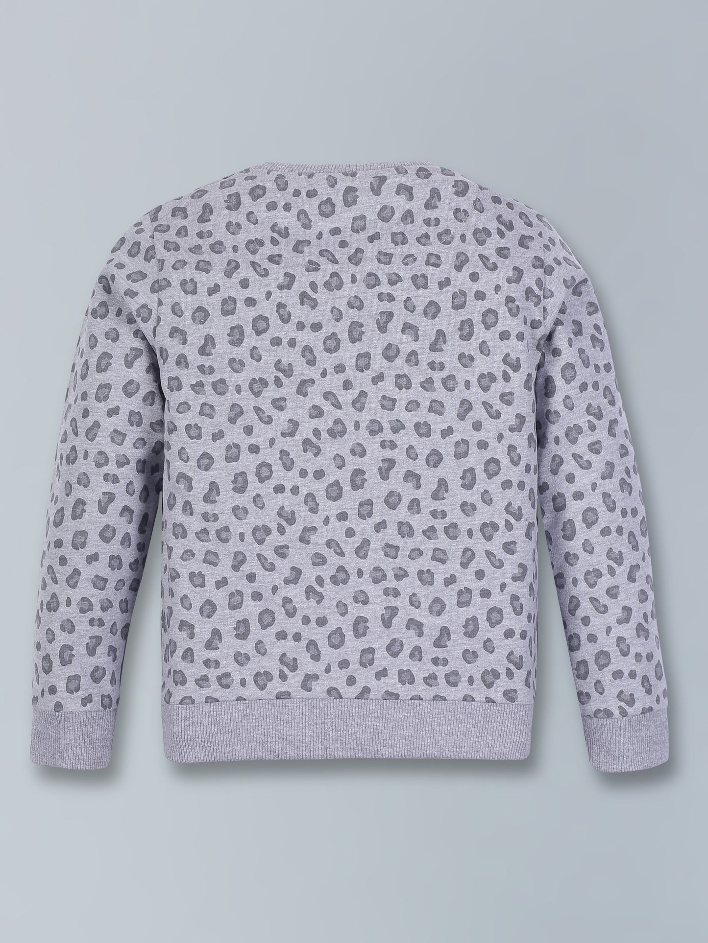 Glitter Printed Round neck Pullover Sweatshirt pack of 2- Grey and Orange