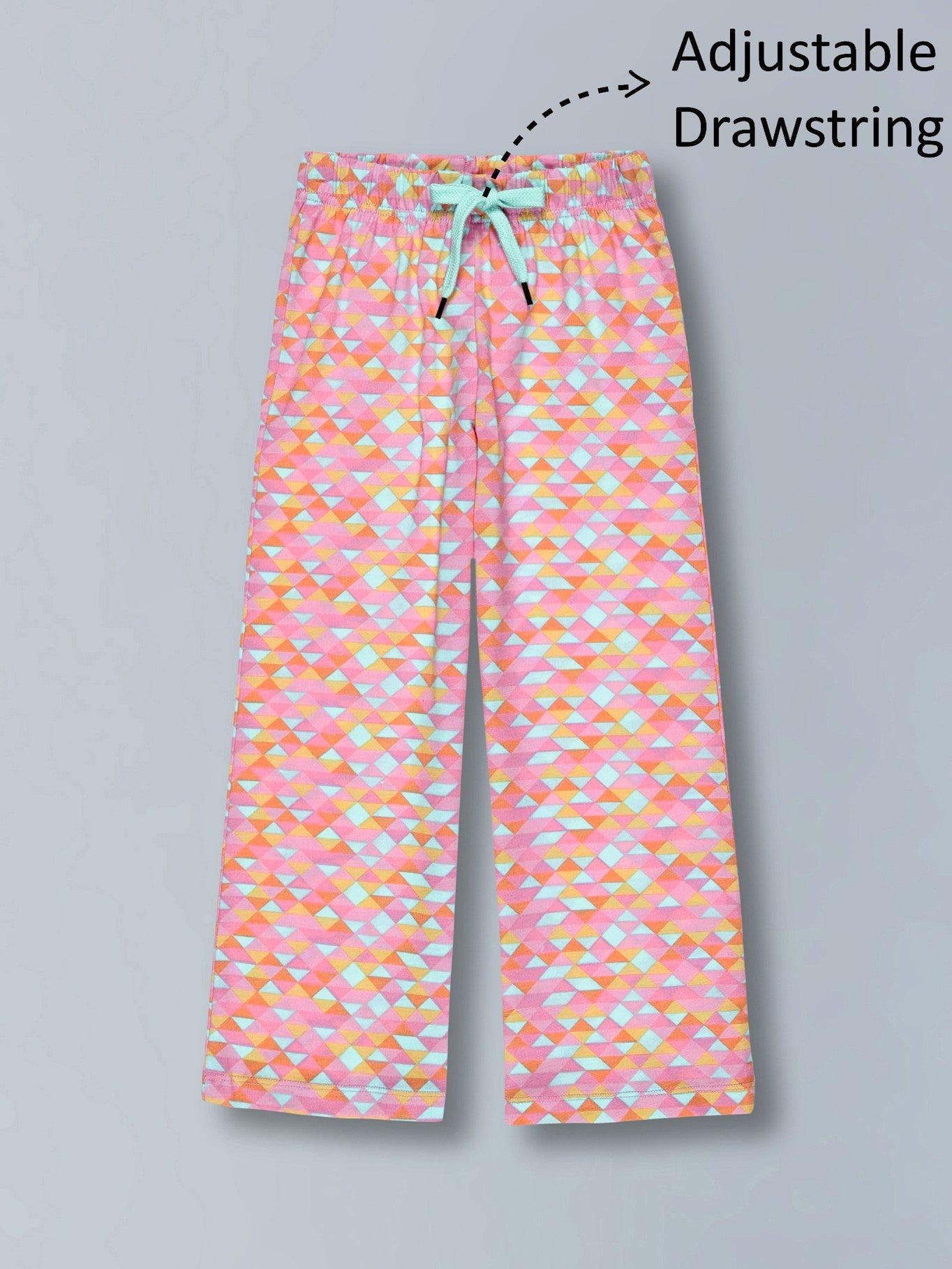 Girls Premium Cotton Printed Wide Leg Pant pack of 2