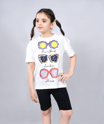 Girls Cotton Lycra Stretch Cycling Shorts Pack of 3