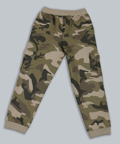 Boys Camo Cargo Pocket Jogger Pants