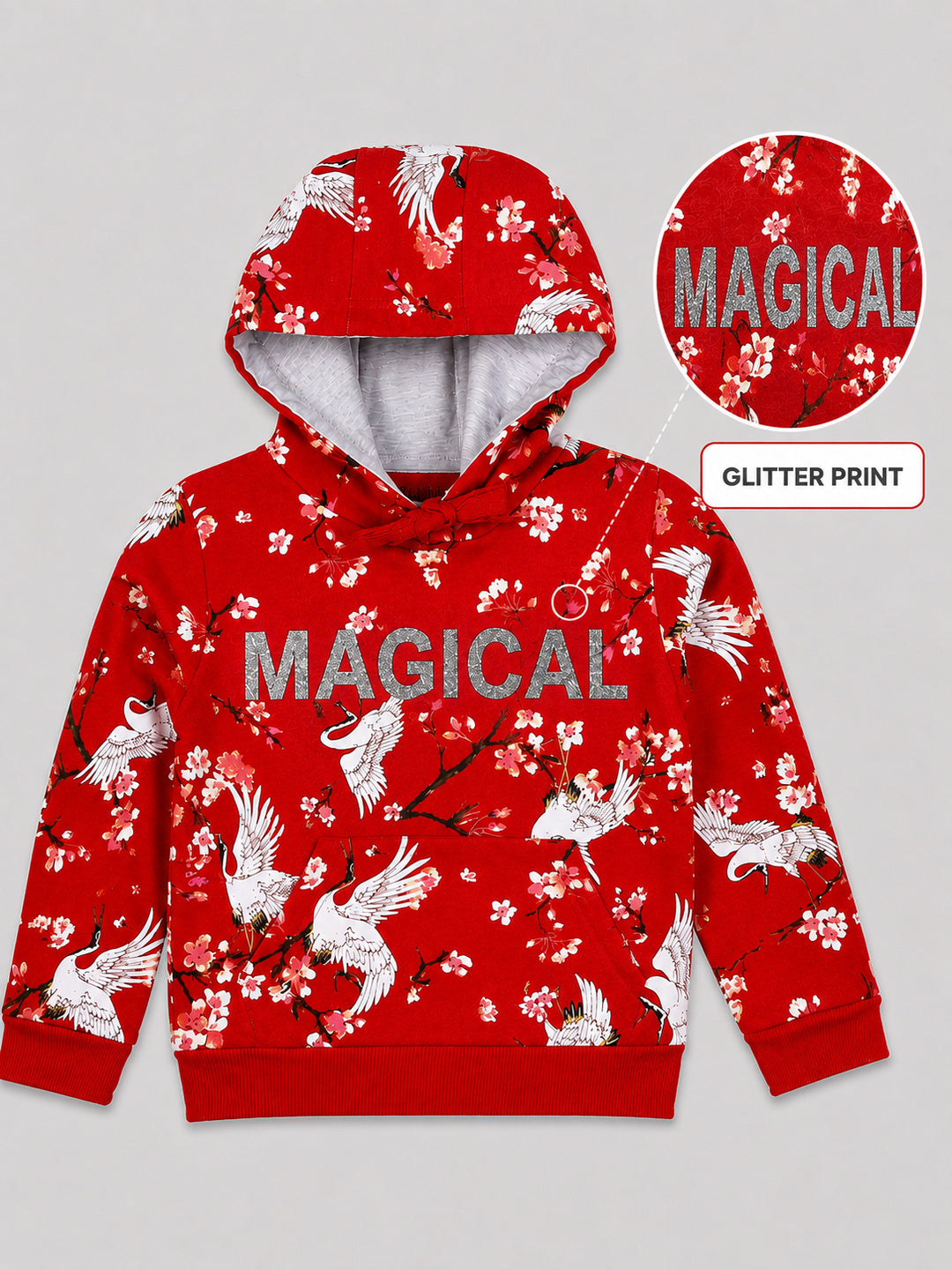 Girls Premium Soft cotton full sleeve Hooded Sweatshirt