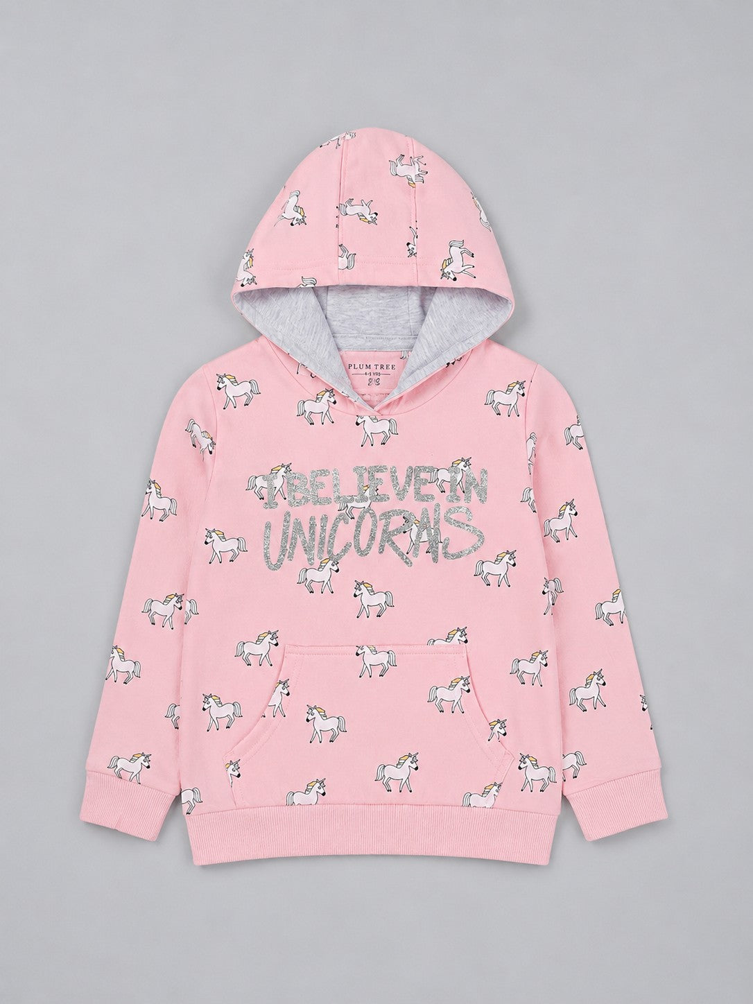 Girls Premium Soft cotton full sleeve Printed Hooded Sweatshirt