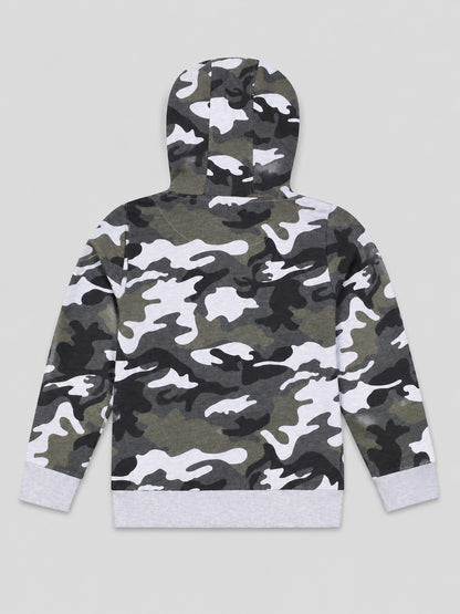 Boys Premium Soft Cotton Full Sleeve Printed Hooded Sweatshirt