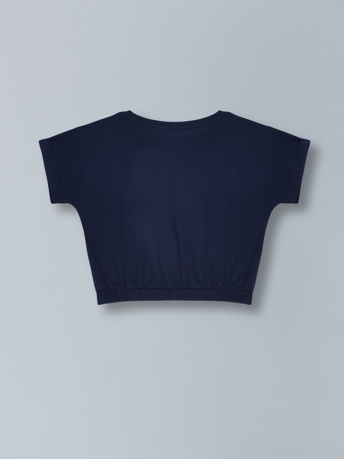 Girls Stretchable Elastic waist Crop T-Shirt Pack of 2