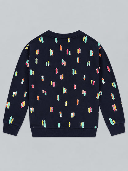 Boys Premium Soft Cotton Full Sleeve Printed Round Neck Sweatshirt