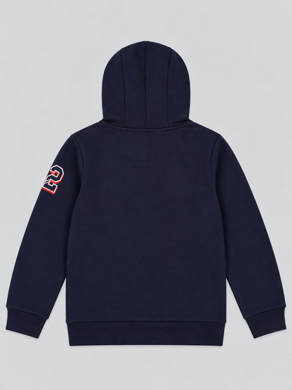Boys Premium Soft Cotton Full Zipper Printed Hooded Sweatshirt