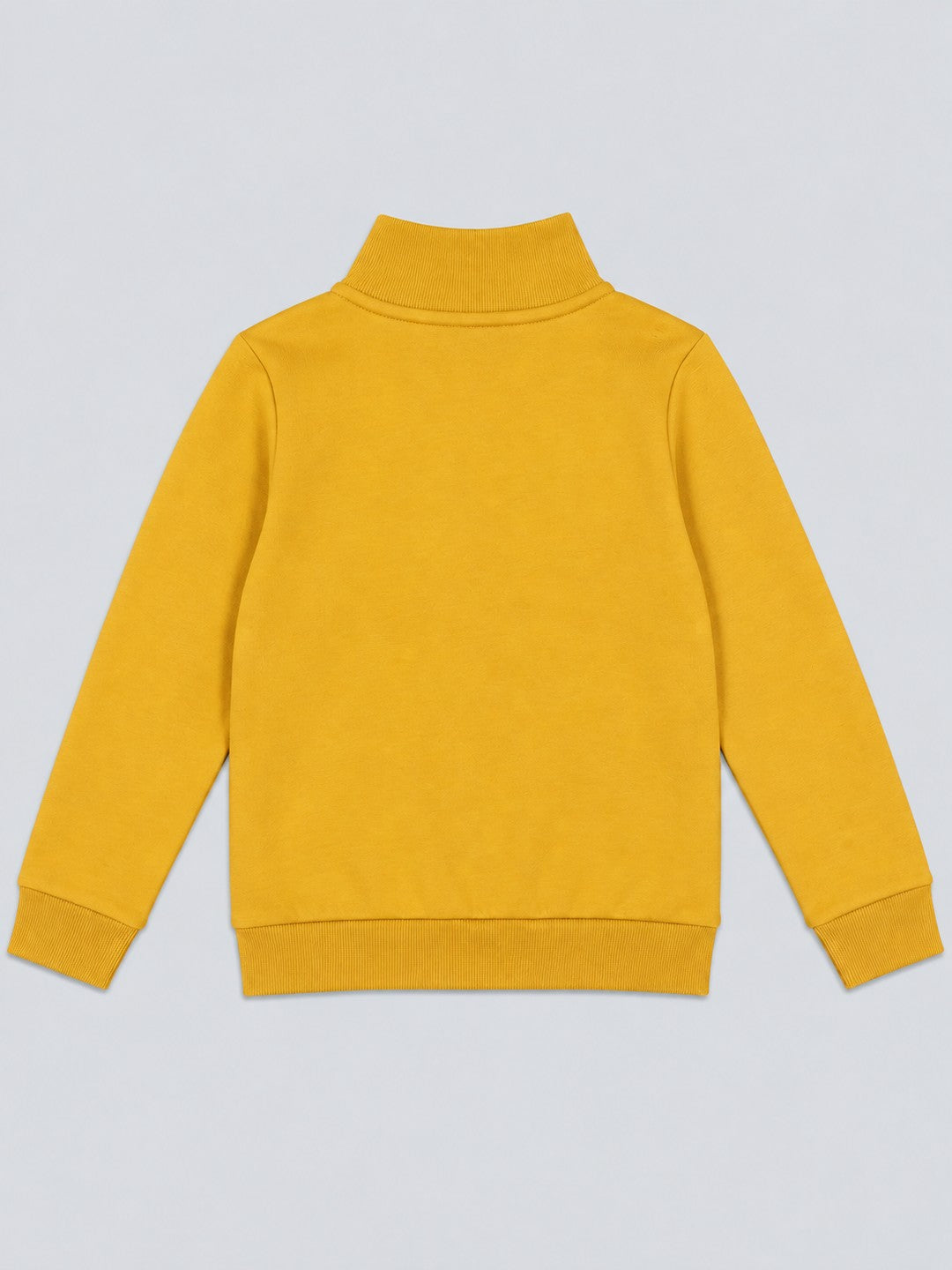 Boys Premium Soft Cotton Full Sleeve Half Zipper Hi-Neck Sweatshirt
