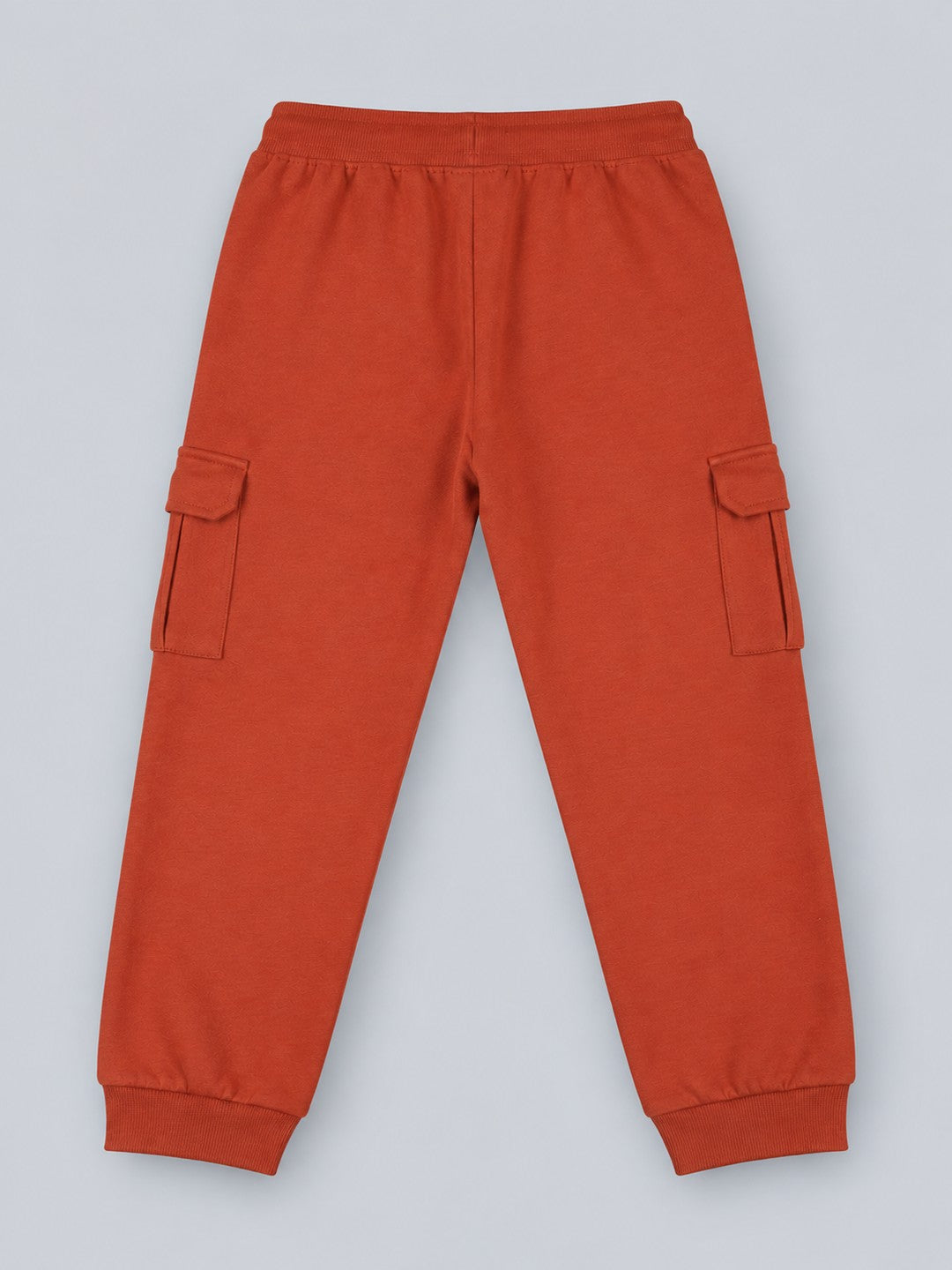 Boys Premium Soft Cotton Solid Cargo Pocket Jogger