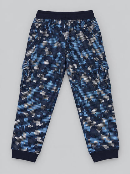Boys Premium Soft Cotton Printed Cargo Pocket Jogger