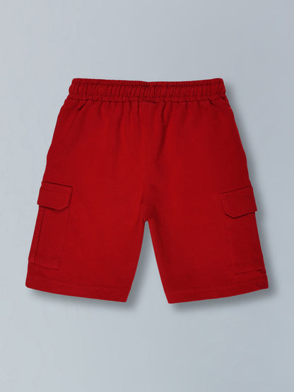 Boys Premium Cotton Cargo Pocket Shorts