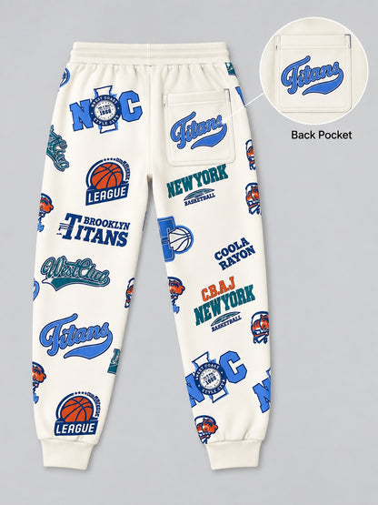 Boys Premium Soft cotton Regular Fit Printed Jogger