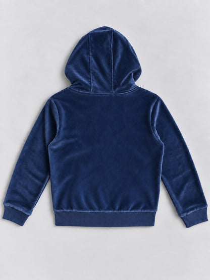Girls Premium Soft Cotton Full Sleeve Printed Hooded Sweatshirt