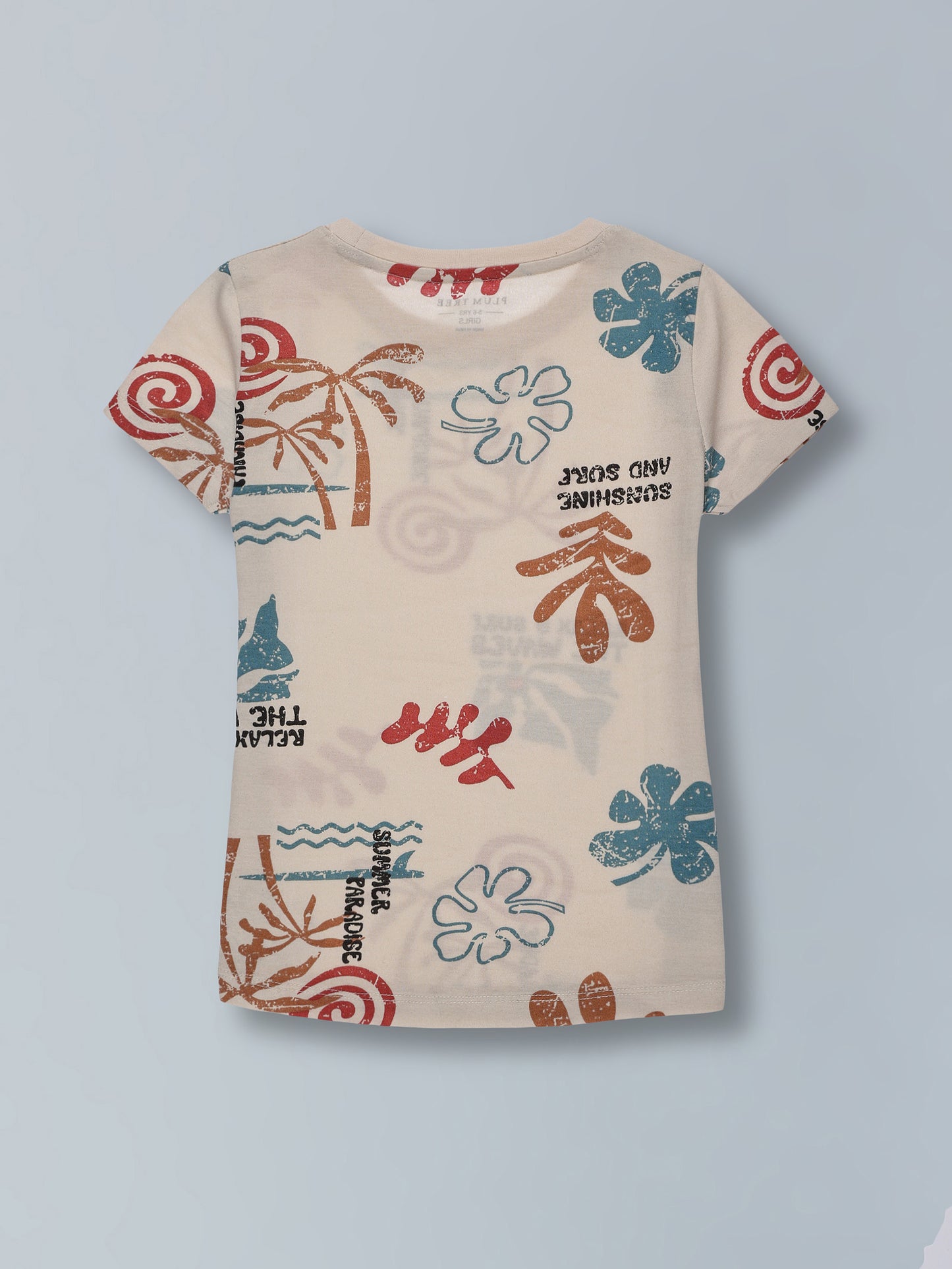 Girls Trendy Cotton Top & Shorts Co-ord Set