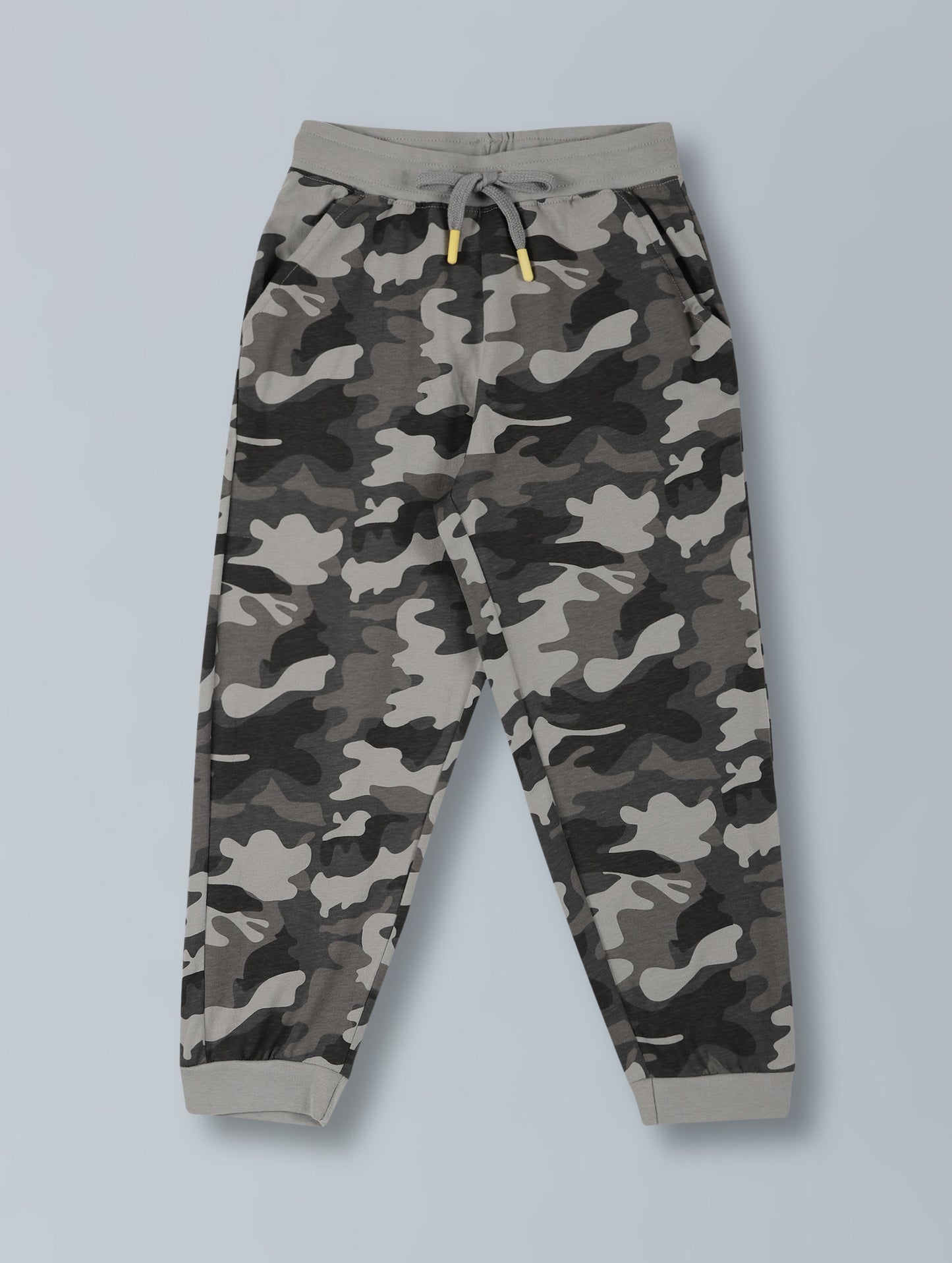 Plum Tree Boys 100% Cotton Full Sleeve  All Over Camoflague Printed T-Shirt & Jogger Set ( Pack Of 2) - Camoflague