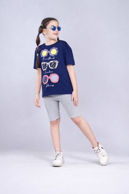 Girls Cotton Lycra Stretch Cycling Shorts Pack of 3
